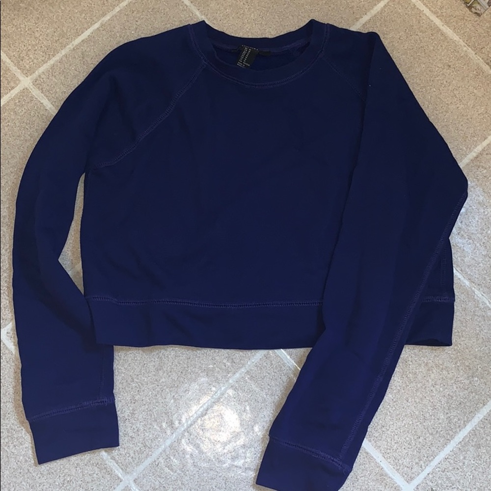 Forever 21 Crop Fleece Pullover